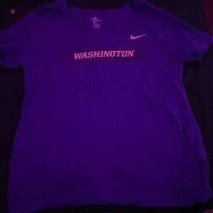 purple washington nike shirt